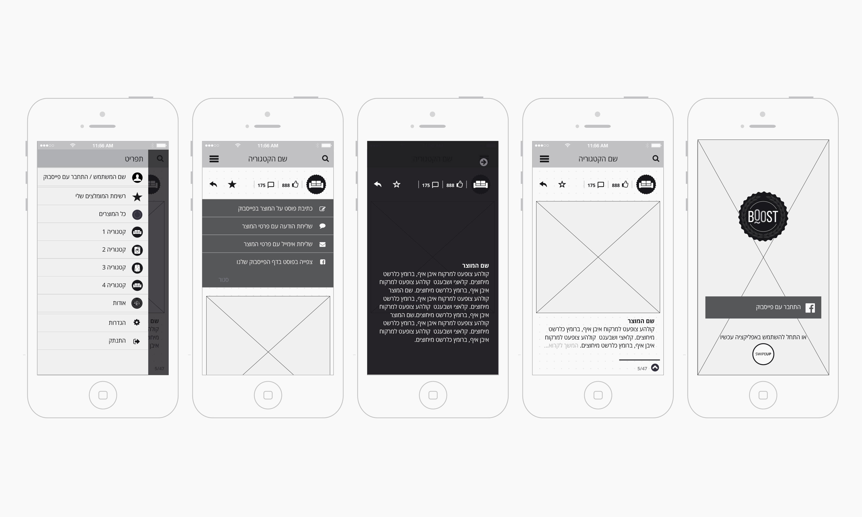 תהליך איפיון האפליקציה - ווירפריים