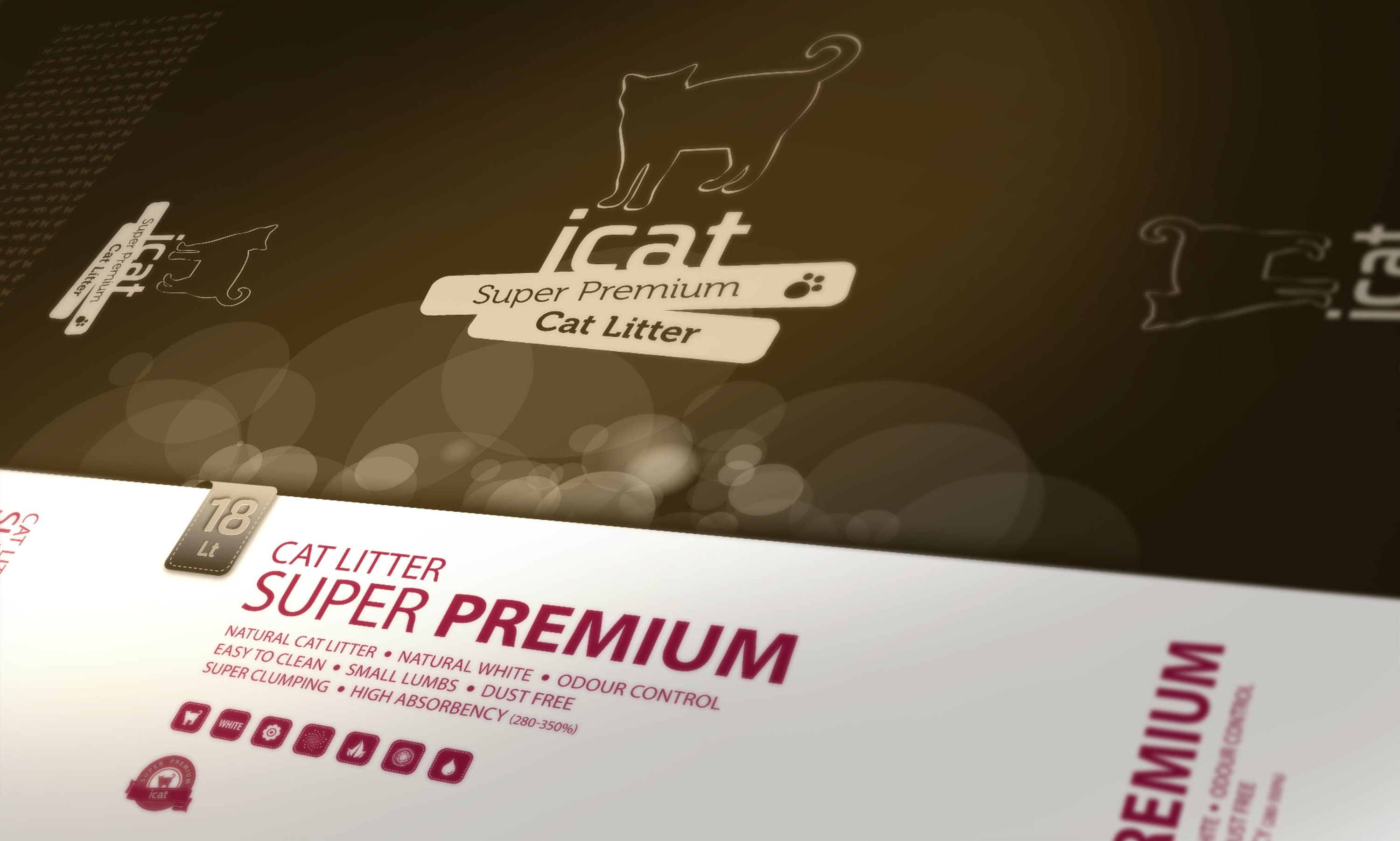 עיצוב אריזת שק חול לחתולים