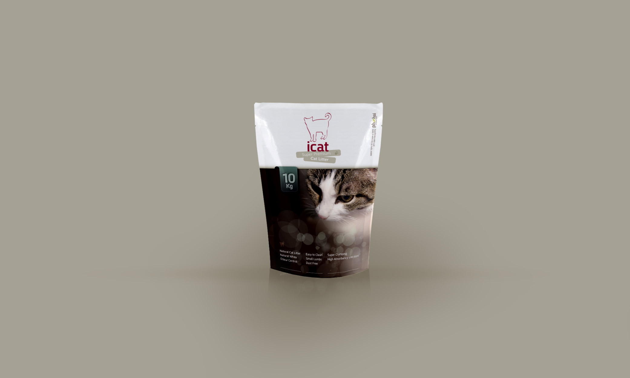 עיצוב אריזת שק חול לחתולים